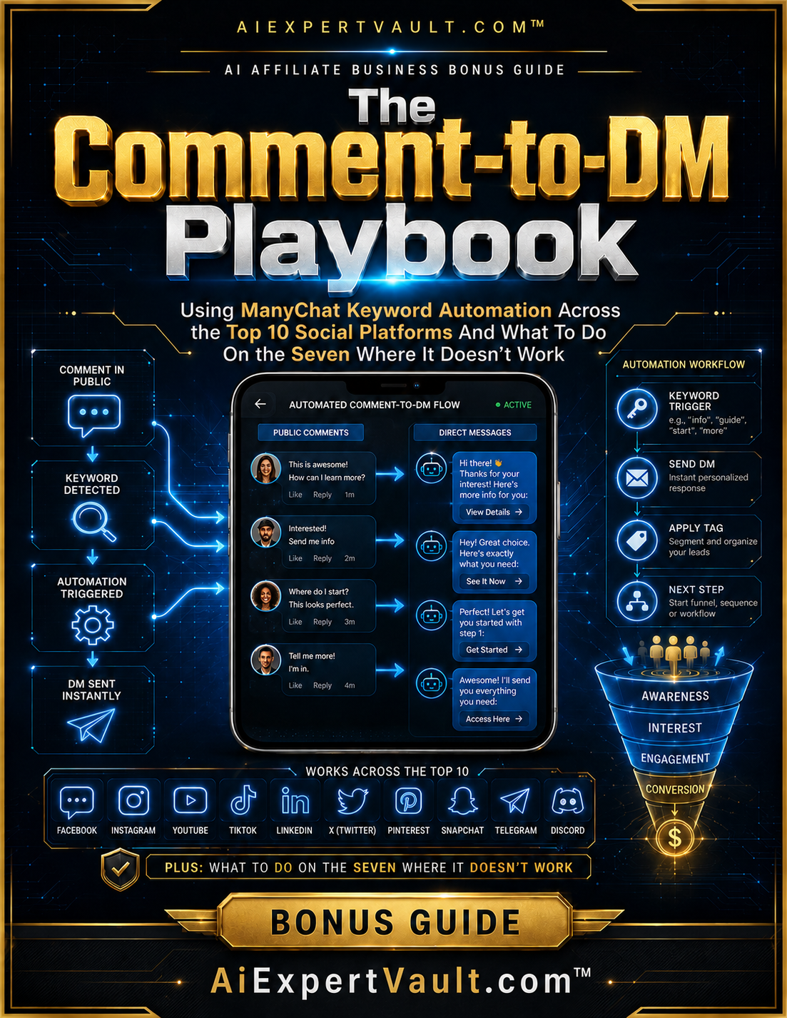The Comment-to-DM Playbook — cover